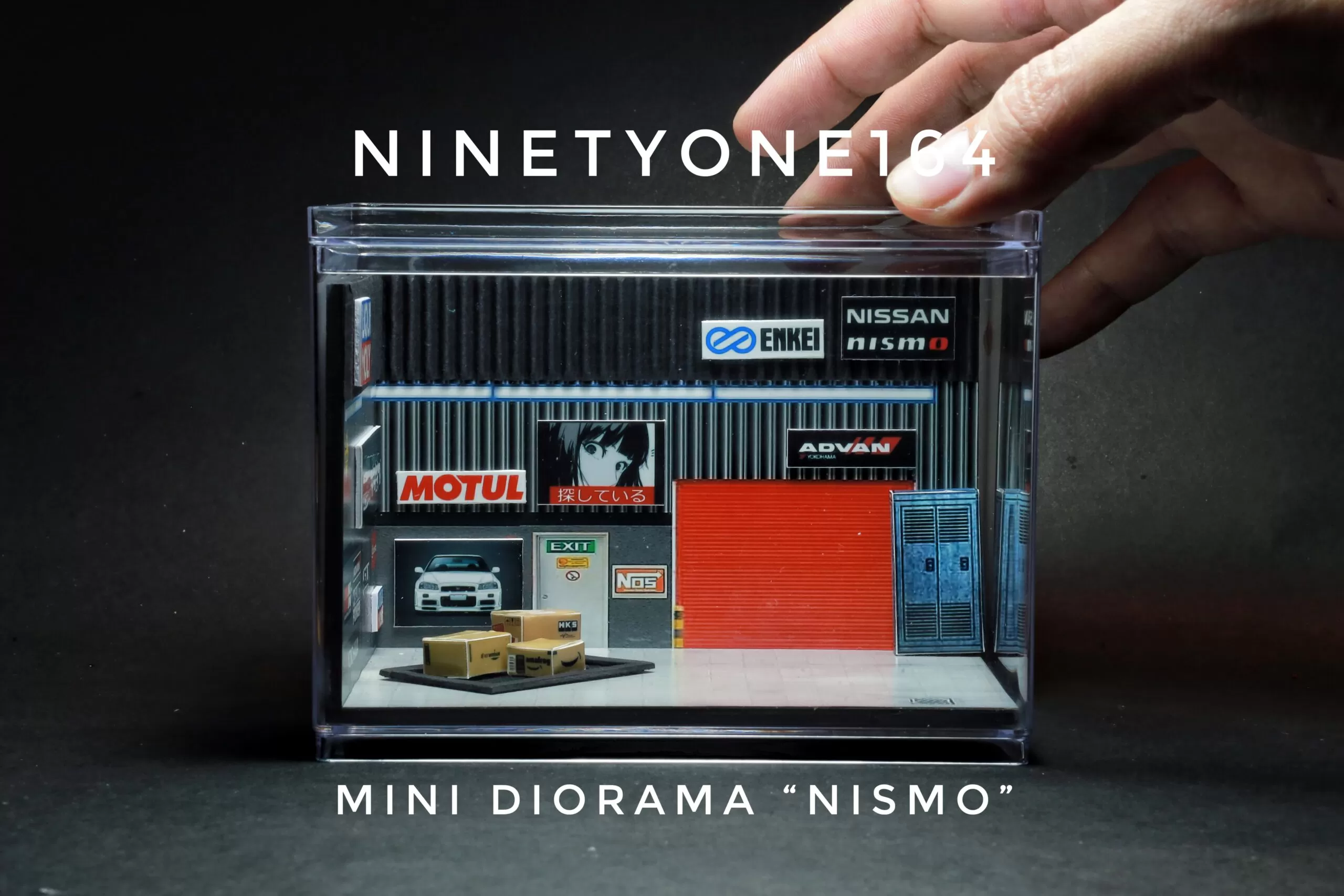 ☆ Diorama Billboard/Container①　　　【数量限定 】 Shipping Container Yard Theme LED Display Diorama - Etsy