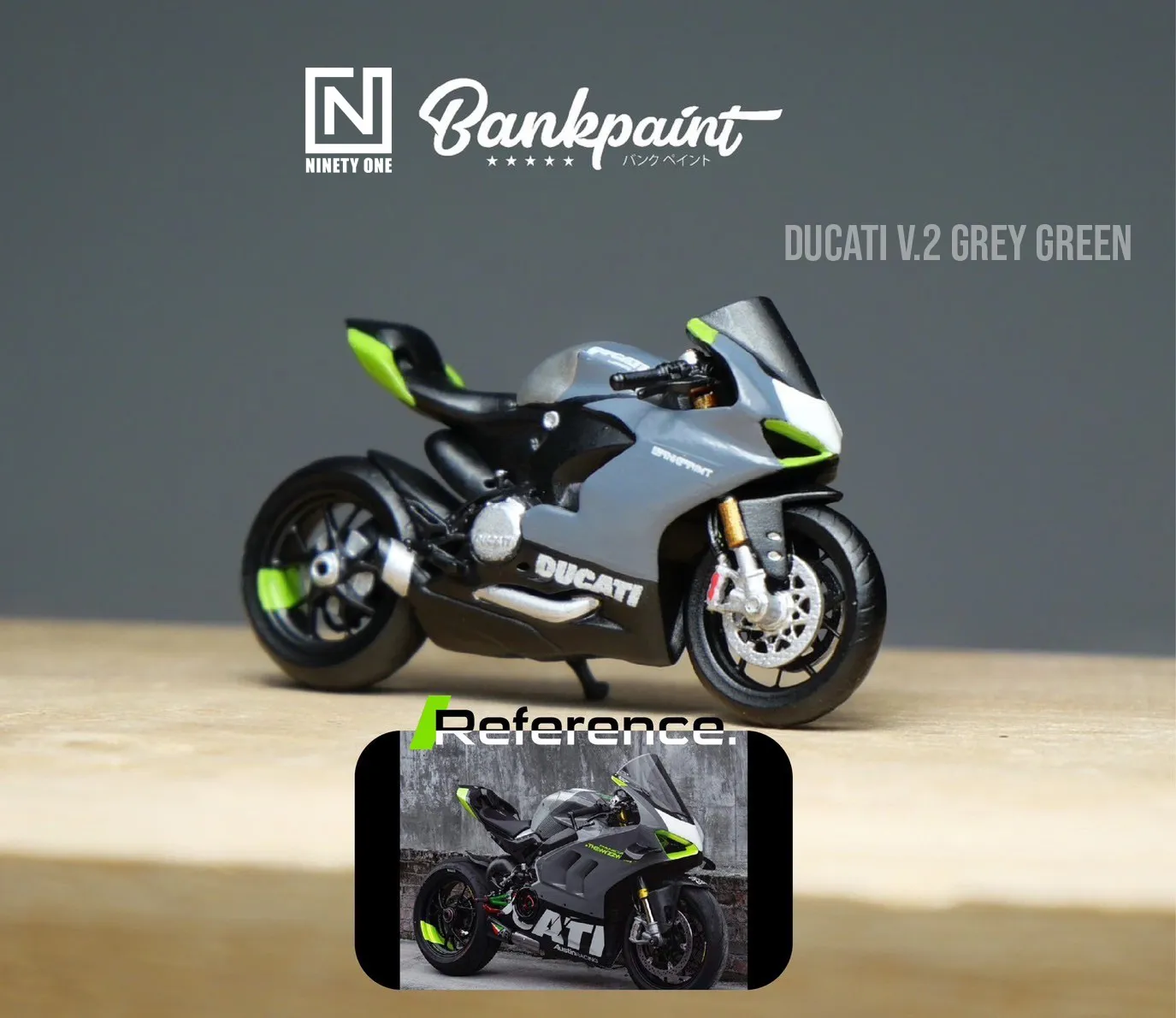 Preorder – Ducati V2 Grey Green
